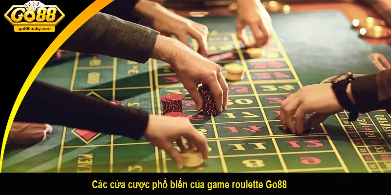 Các cửa cược phổ biến của game roulette Go88 