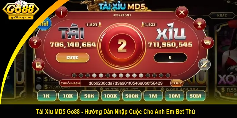 tài xỉu MD5 Go88